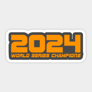 2024 World Series Champions Sticker